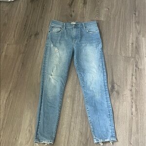 Women’s Blue Distressed Jeans